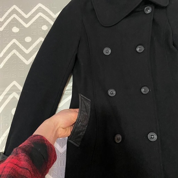 Mackage wool leather jacket coat - Picture 3 of 7